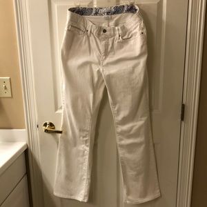 Levi’s white 525 bootcut jeans